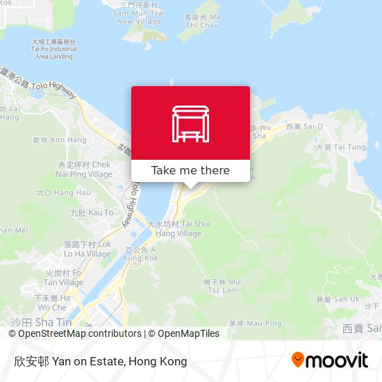 欣安邨 Yan on Estate map