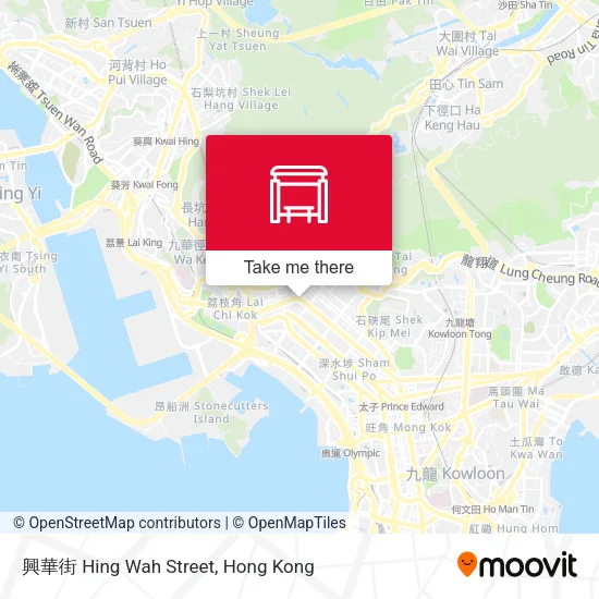 興華街 Hing Wah Street map