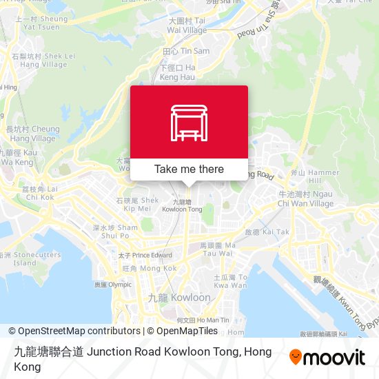 九龍塘聯合道 Junction Road Kowloon Tong map