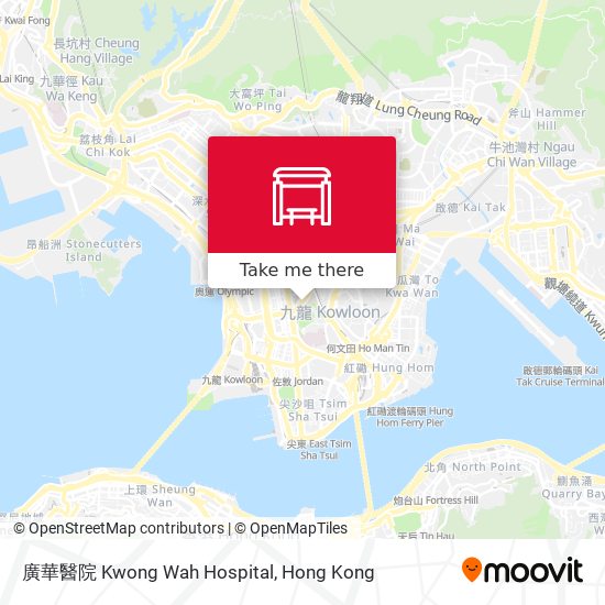 廣華醫院 Kwong Wah Hospital map