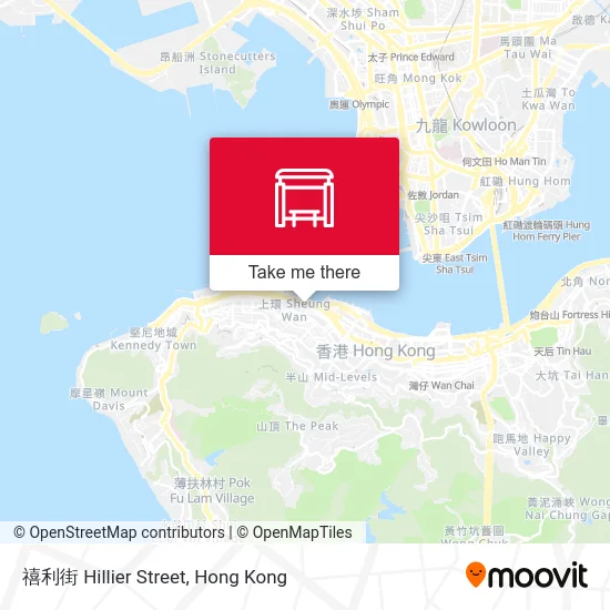 禧利街 Hillier Street map