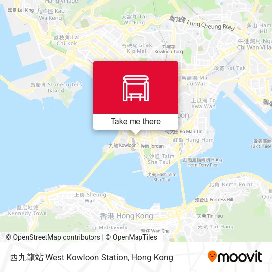 西九龍站 West Kowloon Station地圖