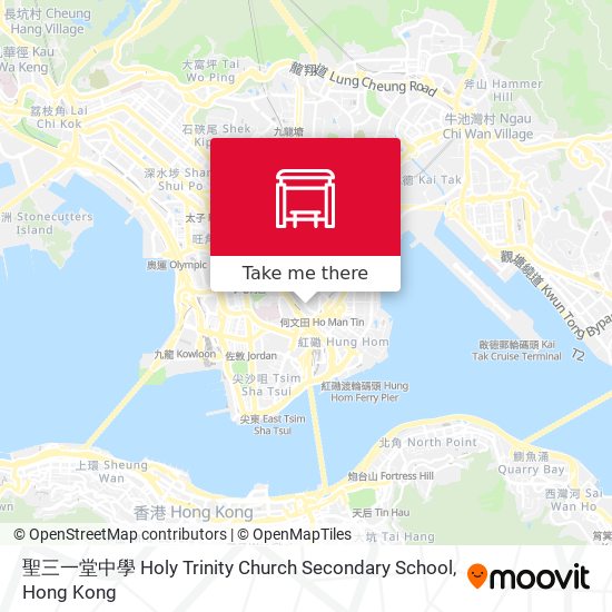 聖三一堂中學 Holy Trinity Church Secondary School map