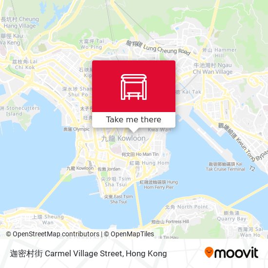 迦密村街 Carmel Village Street map