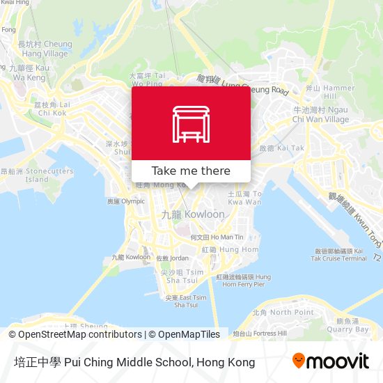 培正中學 Pui Ching Middle School map