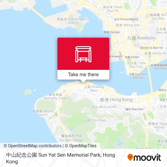 中山紀念公園 Sun Yat Sen Memorial Park map