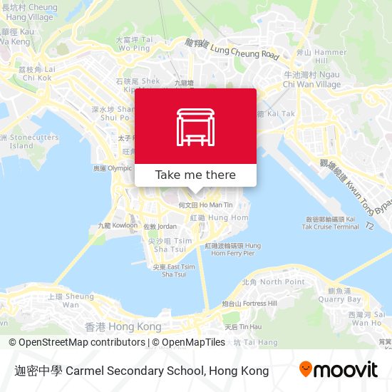 迦密中學 Carmel Secondary School map