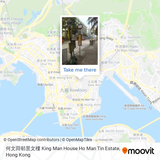 何文田邨景文樓 King Man House Ho Man Tin Estate map