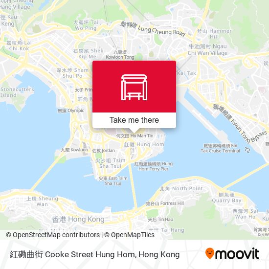 紅磡曲街 Cooke Street Hung Hom map