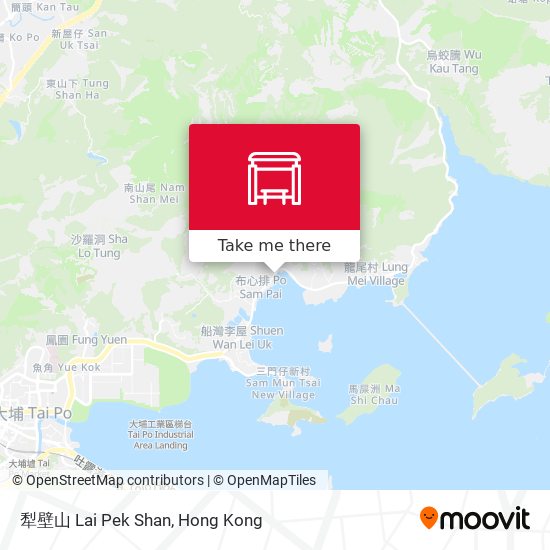 犁壁山 Lai Pek Shan map