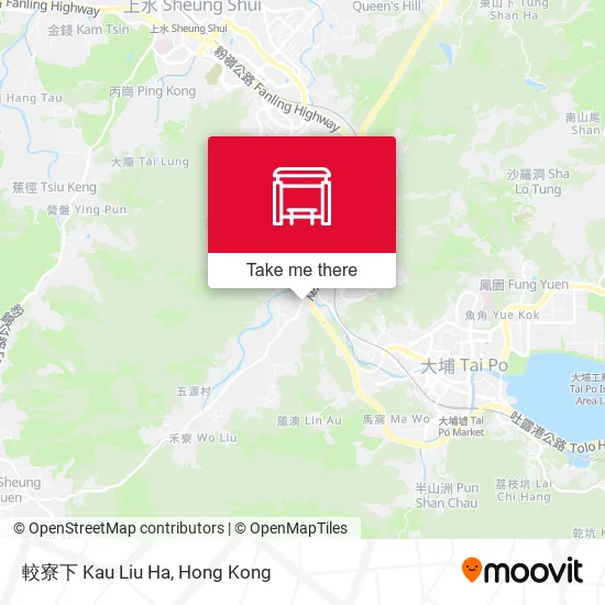 較寮下 Kau Liu Ha map