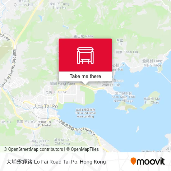 大埔露輝路 Lo Fai Road Tai Po map