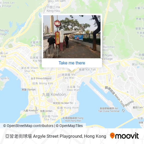 亞皆老街球場 Argyle Street Playground map