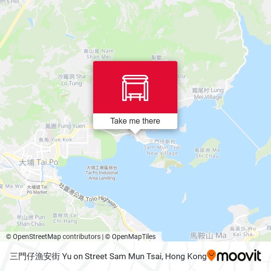 三門仔漁安街 Yu on Street Sam Mun Tsai map
