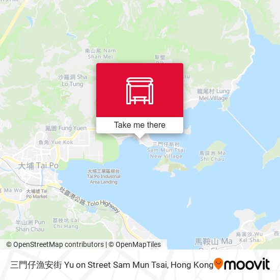 三門仔漁安街 Yu on Street Sam Mun Tsai map