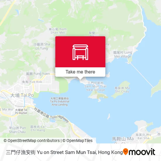 三門仔漁安街 Yu on Street Sam Mun Tsai地圖
