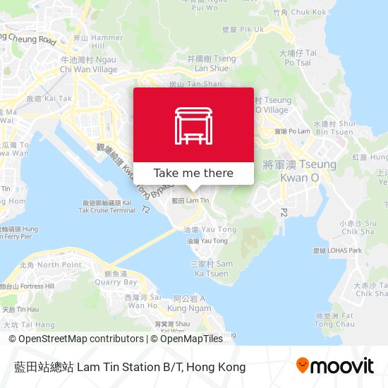 藍田站總站 Lam Tin Station B/T map