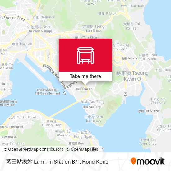 藍田站總站 Lam Tin Station B/T map