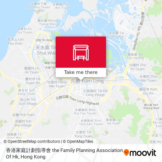 香港家庭計劃指導會 the Family Planning Association Of Hk map