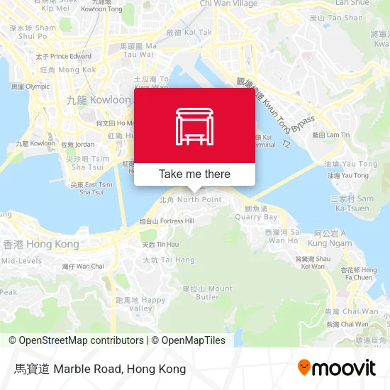 馬寶道 Marble Road map