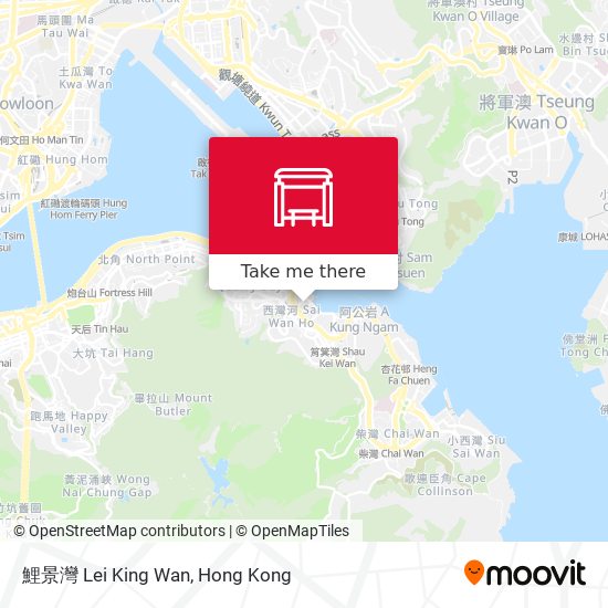鯉景灣 Lei King Wan map