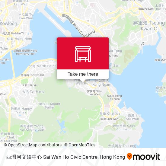 西灣河文娛中心 Sai Wan Ho Civic Centre map