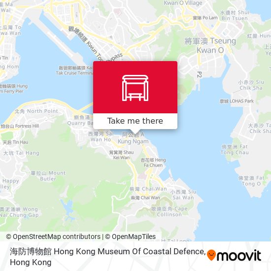 海防博物館 Hong Kong Museum Of Coastal Defence map
