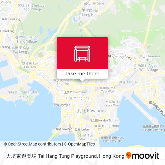 大坑東遊樂場 Tai Hang Tung Playground map
