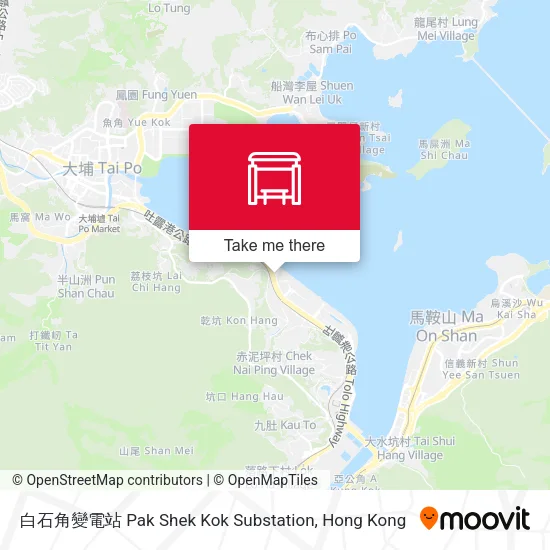 白石角變電站 Pak Shek Kok Substation地圖