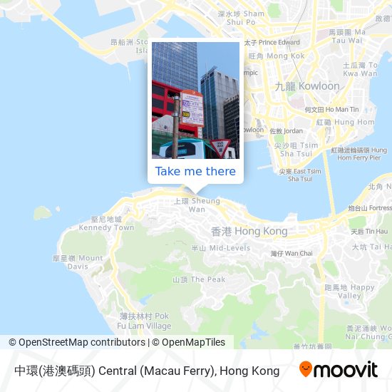 中環(港澳碼頭) Central (Macau Ferry) map