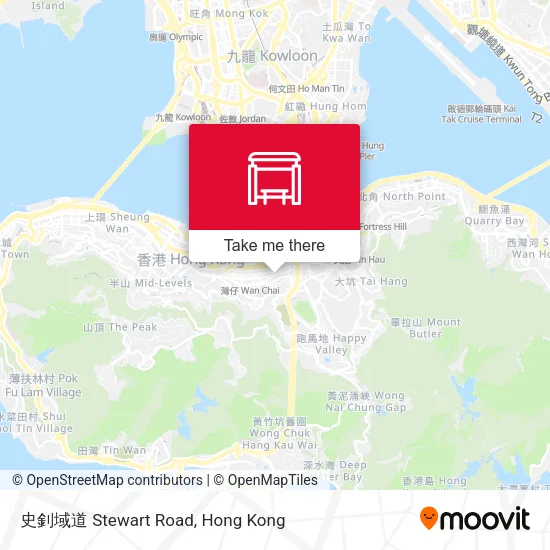 史釗域道 Stewart Road地圖