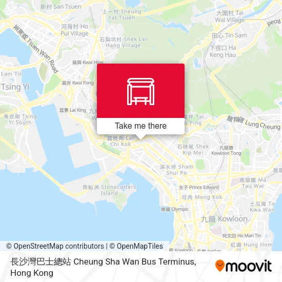 長沙灣巴士總站 Cheung Sha Wan Bus Terminus map
