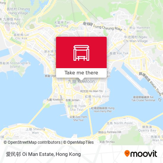 愛民邨 Oi Man Estate map