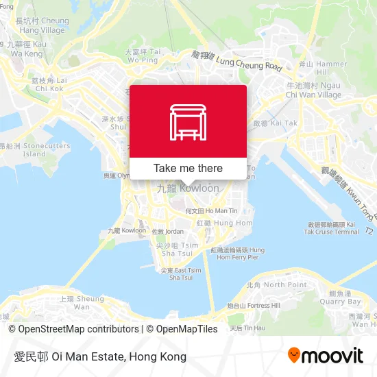 愛民邨 Oi Man Estate map