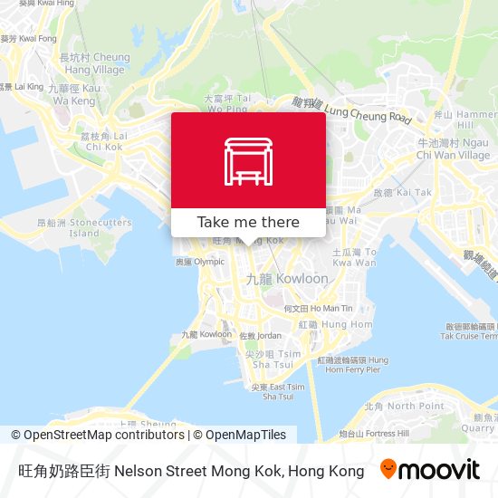 旺角奶路臣街 Nelson Street Mong Kok map