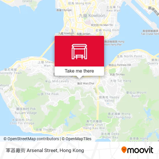 軍器廠街 Arsenal Street map