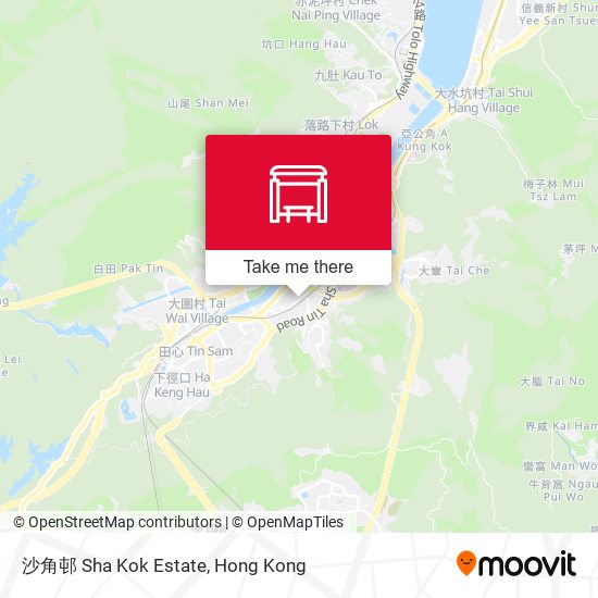 沙角邨 Sha Kok Estate map