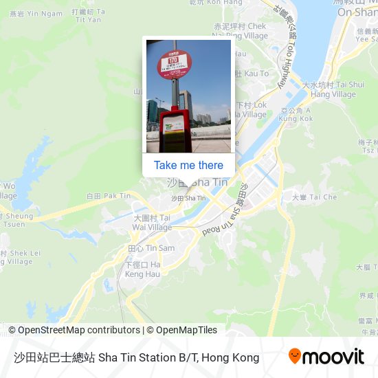 沙田站巴士總站 Sha Tin Station B/T map