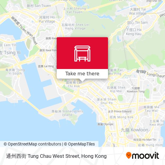 通州西街 Tung Chau West Street map