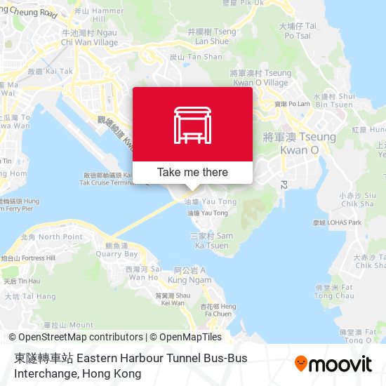 東隧轉車站 Eastern Harbour Tunnel Bus-Bus Interchange map