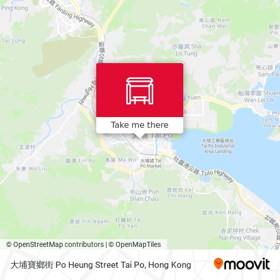 大埔寶鄉街 Po Heung Street Tai Po map
