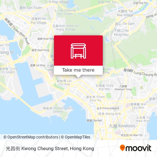 光昌街 Kwong Cheung Street map
