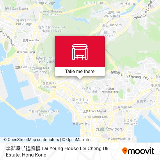 李鄭屋邨禮讓樓 Lai Yeung House Lei Cheng Uk Estate地圖