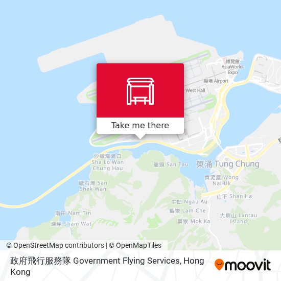 政府飛行服務隊 Government Flying Services map