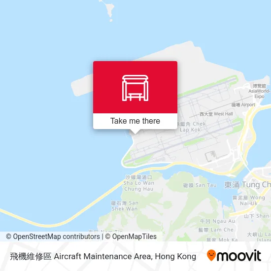 飛機維修區 Aircraft Maintenance Area地圖