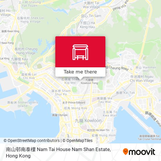 南山邨南泰樓 Nam Tai House Nam Shan Estate map