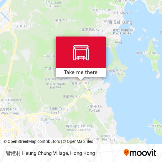 響鐘村 Heung Chung Village map