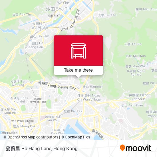 蒲蘅里 Po Hang Lane map