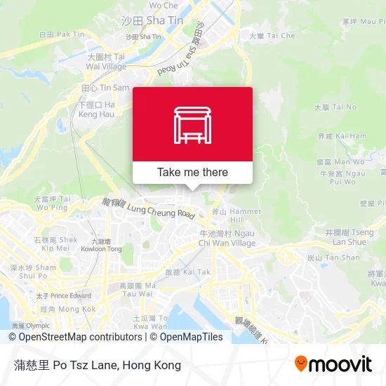 蒲慈里 Po Tsz Lane map