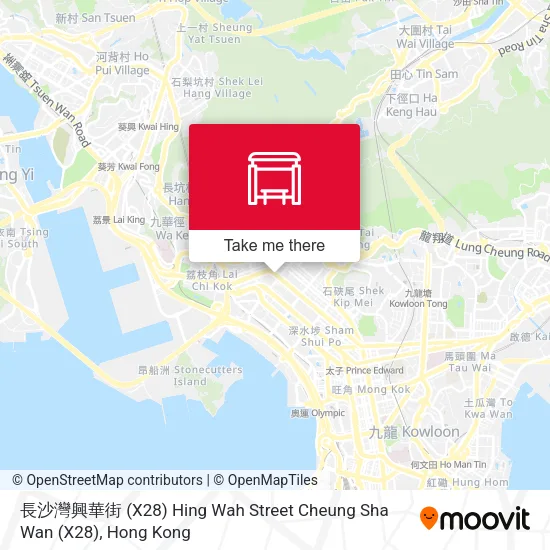 長沙灣興華街 (X28) Hing Wah Street Cheung Sha Wan (X28)地圖